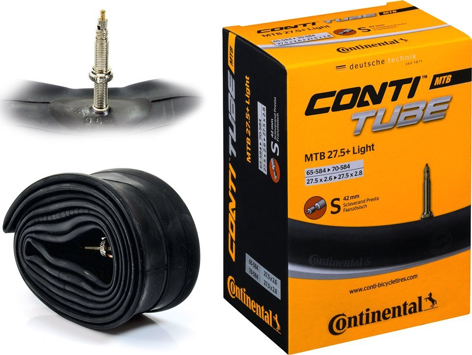 Dętka Continental MTB 27,5"+ LIGHT, presta (42 mm), 65/70-584 27,5" x 2,6" - 2.8"