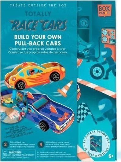 Zestaw kreatywny Wyścigówki pull back 2 sztuki