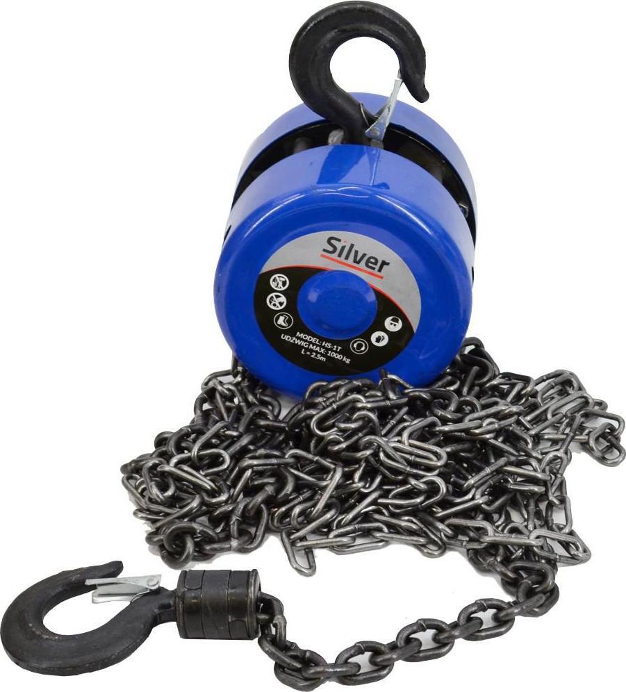 Silver PRZYCIĄGARKA ŁAŃCUCHOWA 1T x 2,5m/SILVER EX11190
