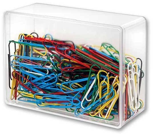 Victory Office Product SPINACZE BIUROWE VICTORY OFFICE 50MM 250 SZT. OKRĄGŁE MIX KOLORÓW POJEMNIK PLASTIKOWY