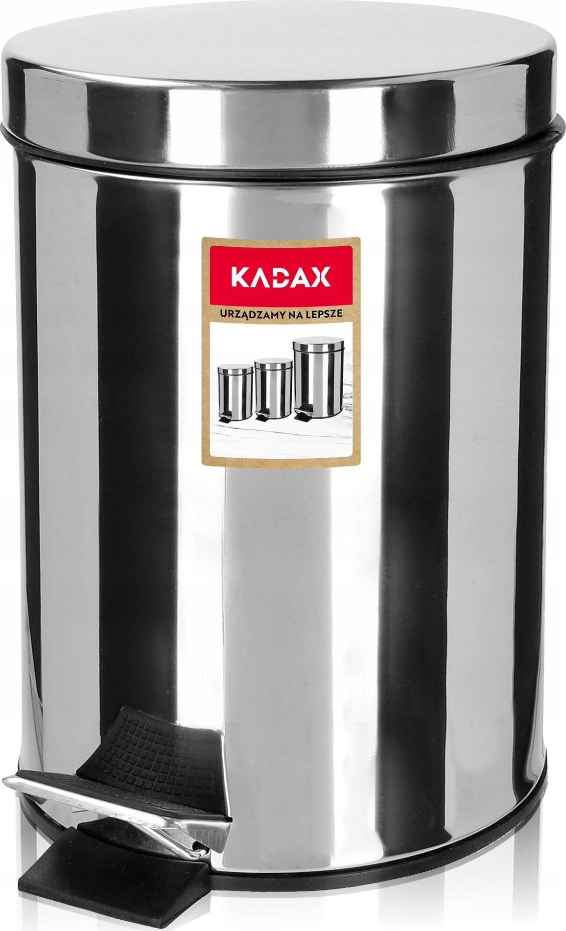 Kosz na śmieci Kadax na pedał stalowy