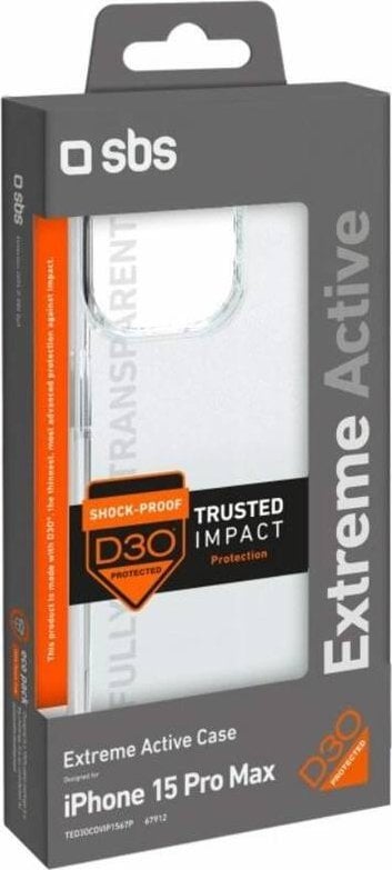 SBS Mobile Etui SBS D3O do iPhone 15 Pro Max - przezroczyste