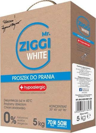 MR ZIGGI PROSZEK DO PRANIA 5.0 KG BIAŁY 778432