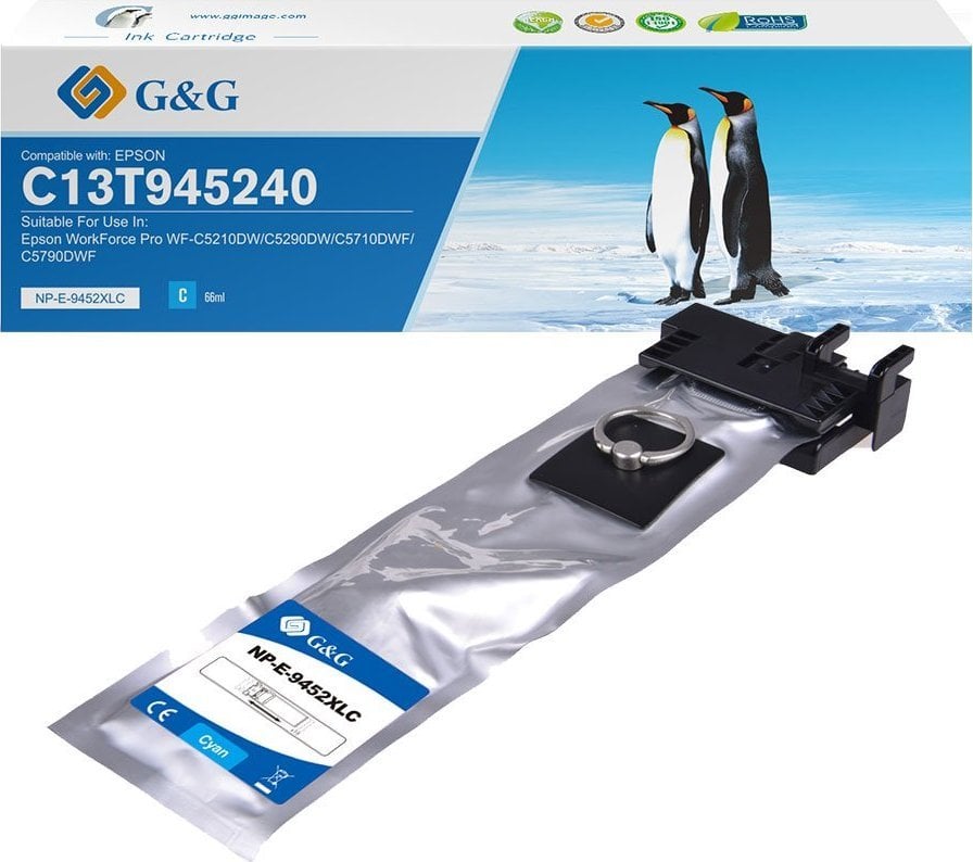 Tusz G&G G&G kompatybilny ink / tusz z C13T945240, NP-E-9452C, cyan, 5000s