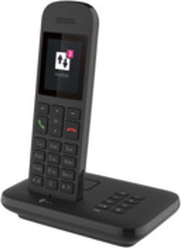 Telefon stacjonarny Telekom Sinus A12 czarny m. Basis u. AB