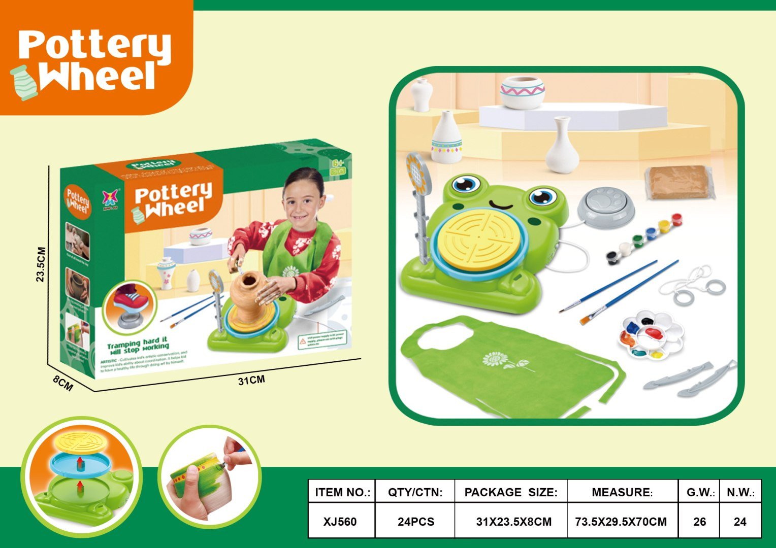 Zestaw Małego Garncarza Żaba EDUKAMP