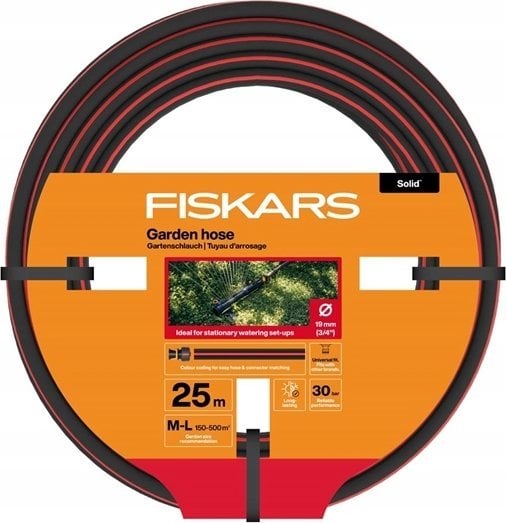Watering hose FISKARS SOLID, 3/4", 19 mm, 25 m