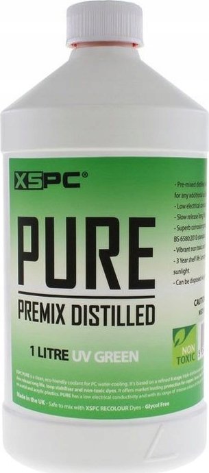 XSPC XSPC Pure Coolant, 1 Liter - grün, UV