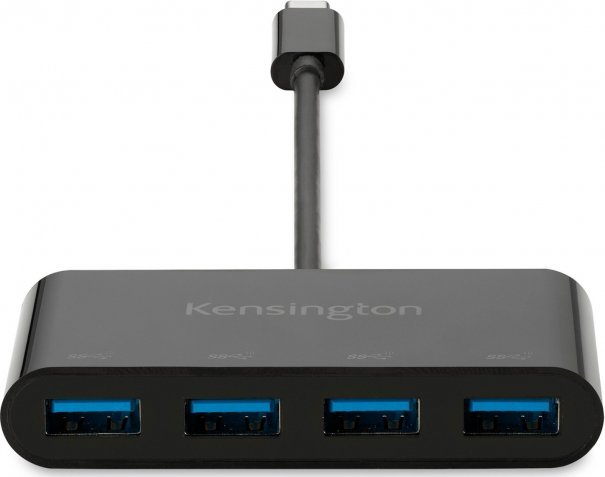 Kensington CH1200 USB-C 4 Port Hub, USB hub (Kolor: CZARNY)
