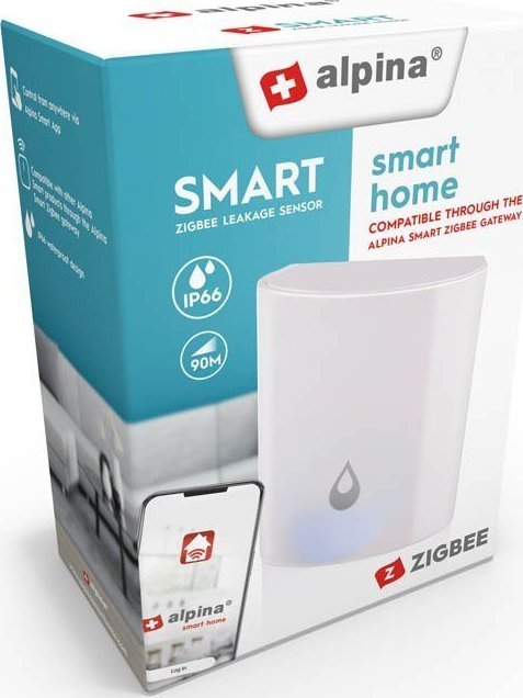 Alpina Alpina - Inteligentny czujnik zalania sieć Zigbee