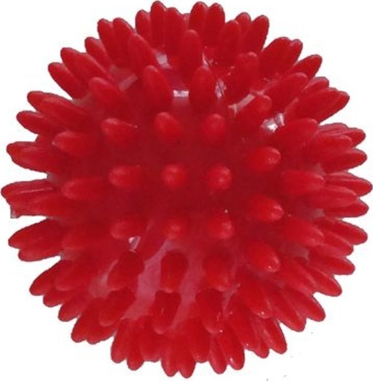 Spartan Sport Piłeczka Jeżyk do Masażu 7 cm Czerwona