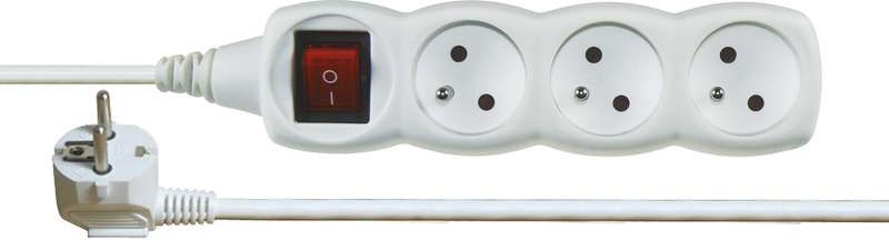 Listwa zasilająca Emos 3 gniazda 5 m biała (P1315)