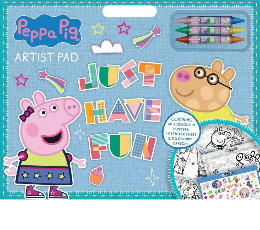 Peppa Pig Peppa Pig Artist pad with 3 crayons & sticker sheet