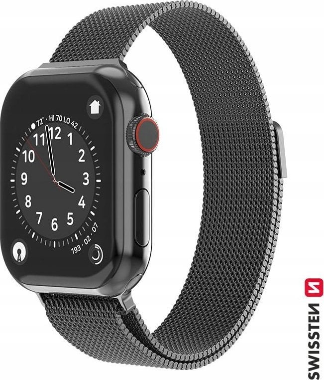 Swissten Mesh band for apple watch 42-44 mm black