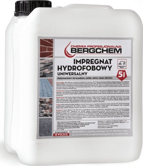 Bergchem IMPREGNAT HYDROFOBOWY UNIWERSALNY 5L