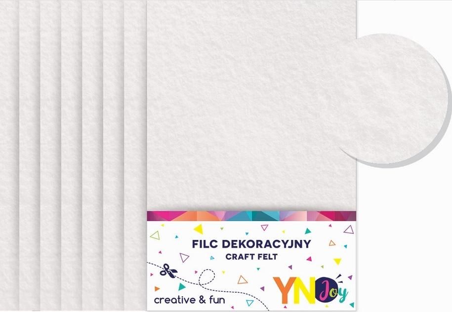 Noster Filc dekoracyjny biały YNJ NOSTER
