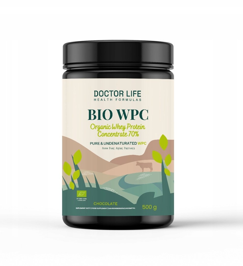 Diet Food DOCTOR LIFE_Whey Protein białko suplement diety Chocolate 500g