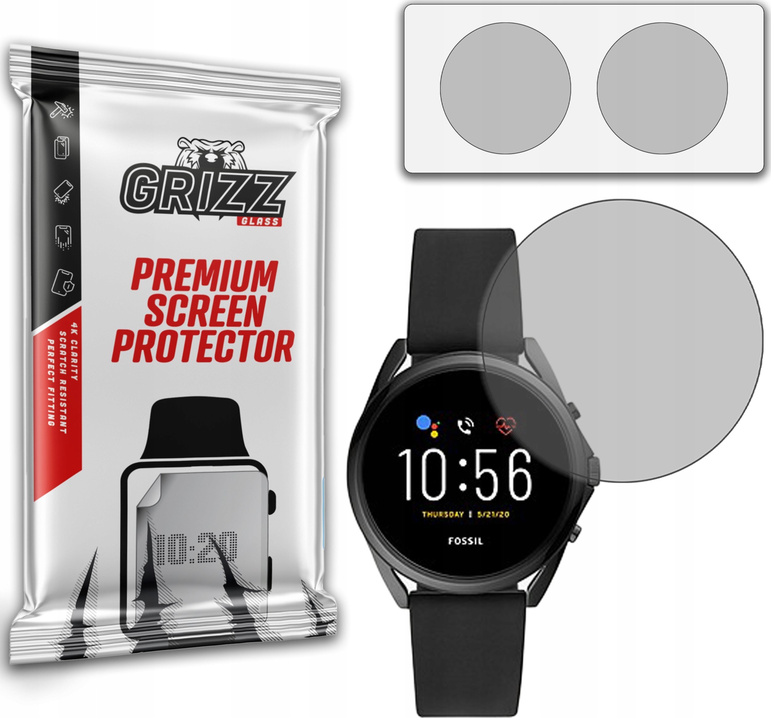 GrizzGlass Folia matowa GrizzGlass PaperScreen do Fossil Gen 5 LTE 42mm