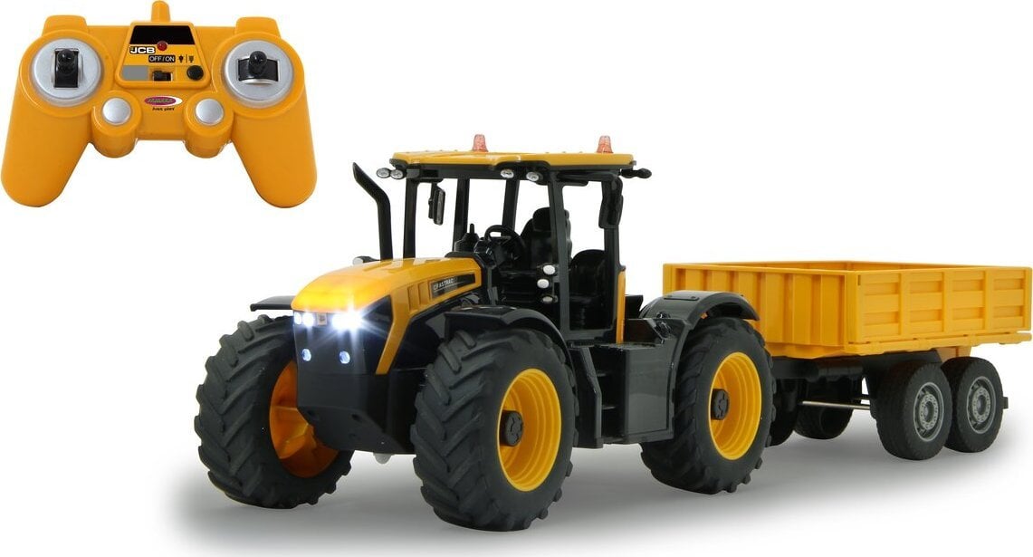 Jamara Jamara JCB Fastrac Traktor mit Kippanhänger 1:24 2,4GHz