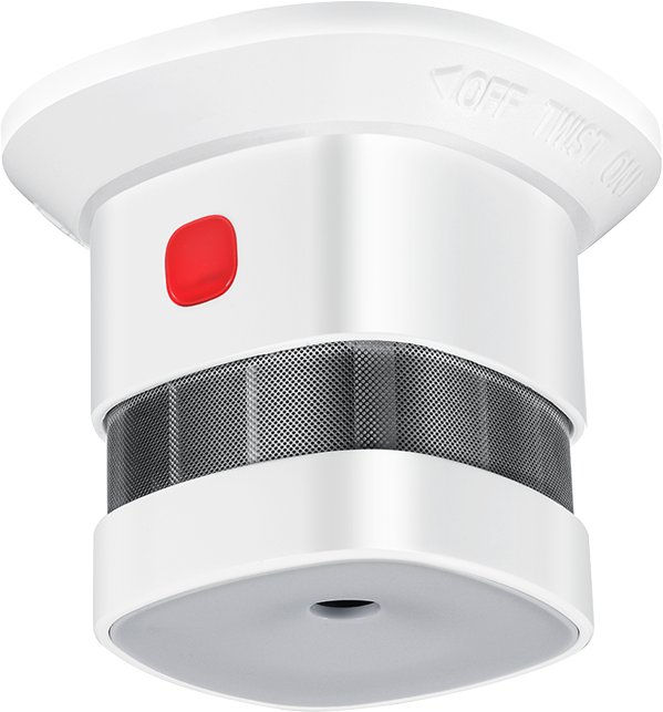 Czujnik dymu | Bezprzewodowy | Aplikacja Android | Wbudowana syrena alarmowa