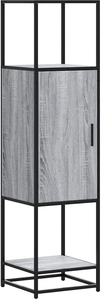 Wysoka szafka, szary dąb sonoma, 35,5x35x139 cm