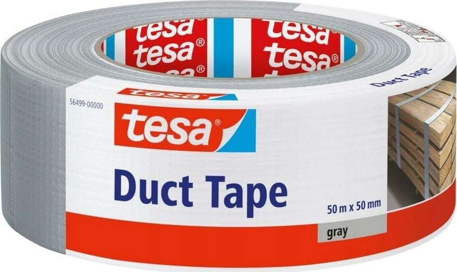 Tesa Taśma naprawcza tesa DUCT, 50m x 50mm, srebrna