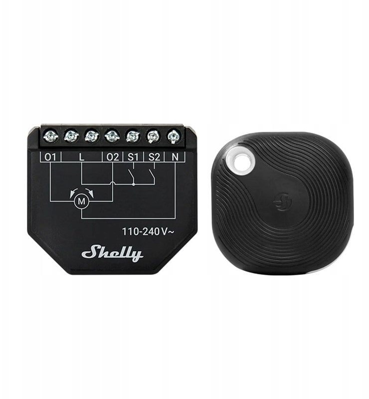 Shelly WiFi Shutter + BLU Button Tough 1 blinds/curtains controller