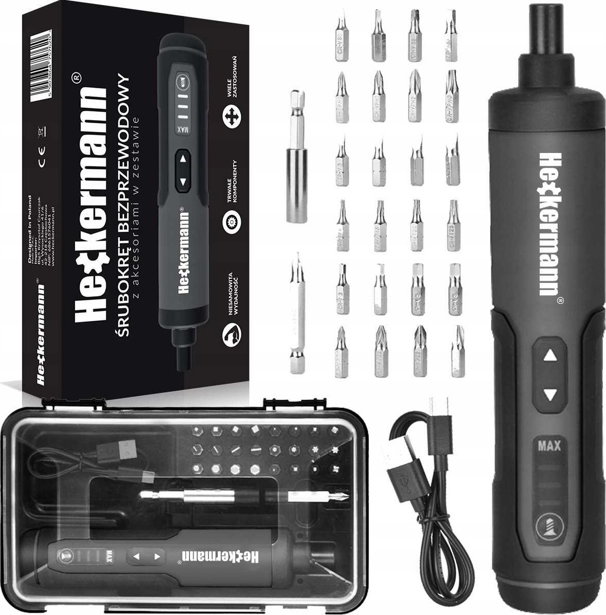 Heckermann Śrubokręt bezprzewodowy Heckermann YS06-3.6V