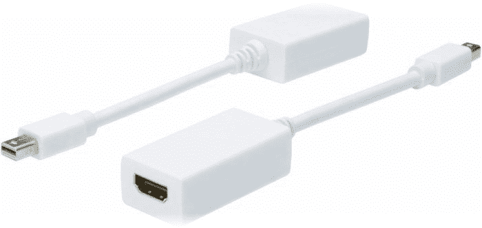 Adapter AV Digitus DisplayPort Mini - HDMI biały (AK-340411-001-W)
