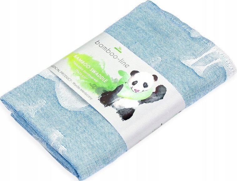 Texpol PIELUSZKA BAMB.ANIMALS_NIEBIESK120X120CM COLORFUL DREAMS