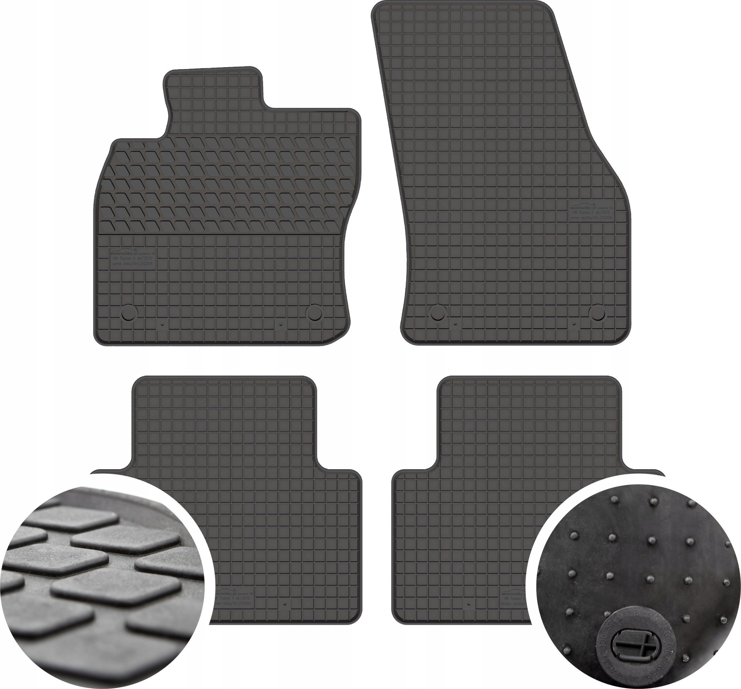 GeyerHosaja Dywaniki gumowe do Volkswagen Touran II