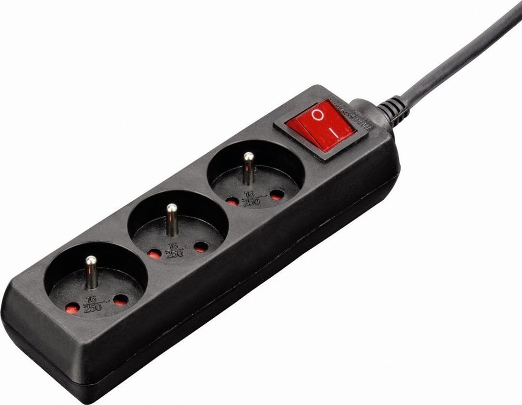 Art.-Multimedia Listwa zasilająca Standard 1,5 m czarna