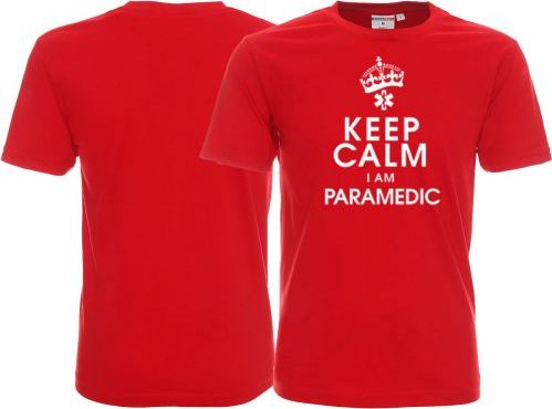 LPP - Promostars Koszulka męska KEEP CALM I AM PARAMEDIC czerwona