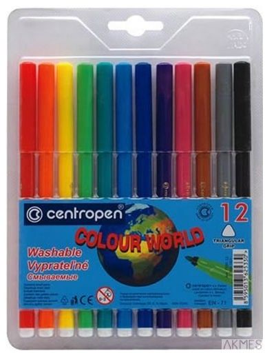 Centropen Flamaster 12szt. Colour World (7550/12/TP-12)