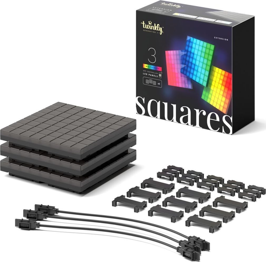 Twinkly Squares Extension Kit 3 Blocks (extension) RGB LED modułowe panele dekoracyjne