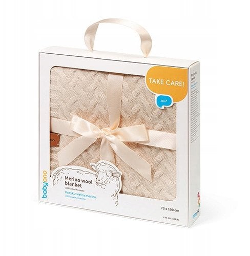 BABY ONO1648/01 KOCYK ZWEŁNY MERINO JASNO BEŻOWY