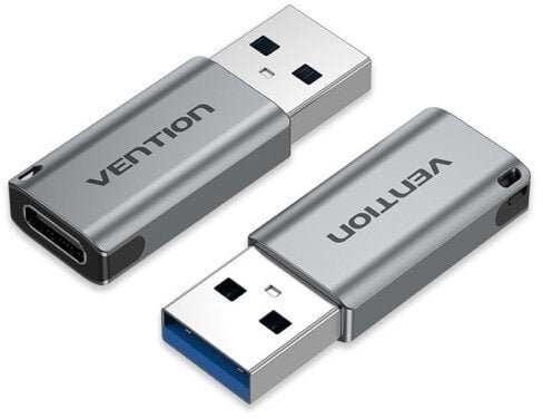 Adapter USB Vention Adapter do kabli USB A USB C szary
