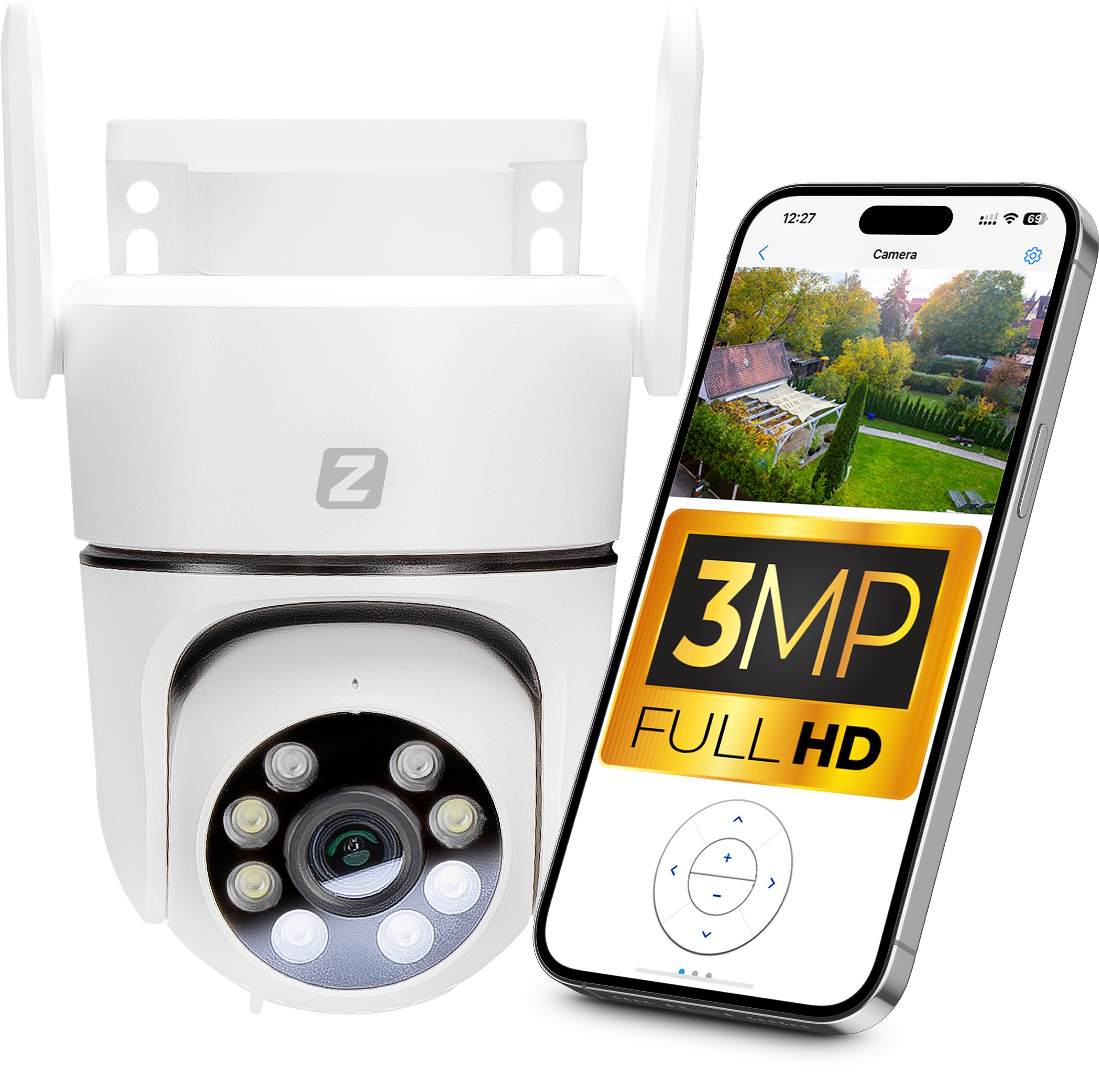 Kamera obrotowa IP P3 WiFi PTZ 3MP 4xZOOM IKPW330V1 Zintronic