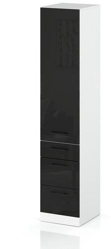 Słupek Kuchenny Stojący 40cm Szafka Cargo S40 Spremium Czarny Połysk