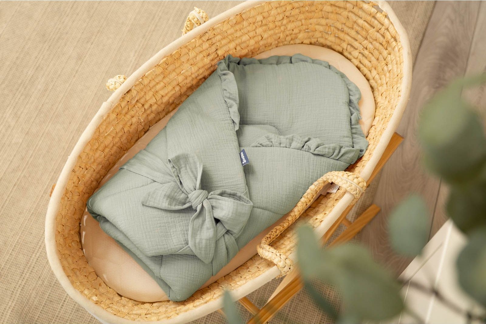 Sensillo ROŻEK MUŚLINOWY KHAKI 90x90