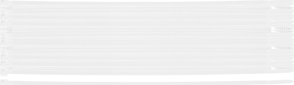 Neo Opaski zaciskowe EXTREME 4.8 × 370 mm, białe, 50 szt.