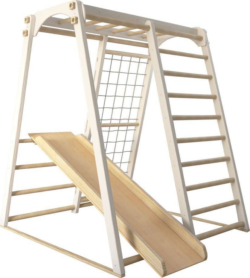 Małpiszon Domowy plac zabaw Felicity biały-drewno Irelio