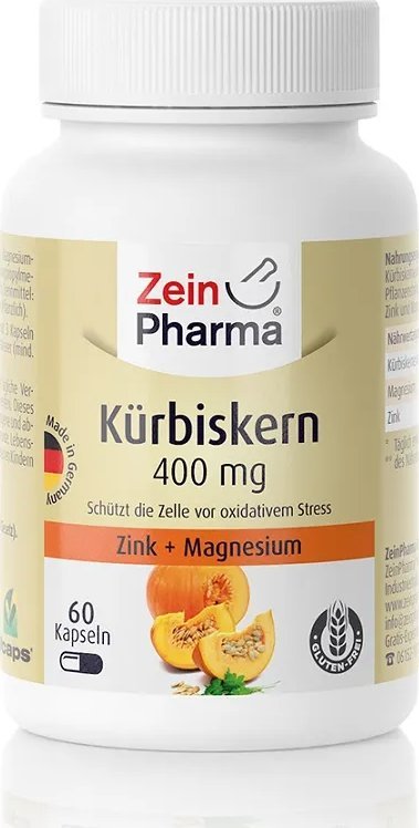 Zein Pharma Zein Pharma - Dynia, Nasiona, 400mg, 60 kapsułek