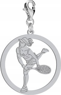 Radziszewska Jewellery Srebrny Charms z Tenisem ziemnym DEDYKACJA