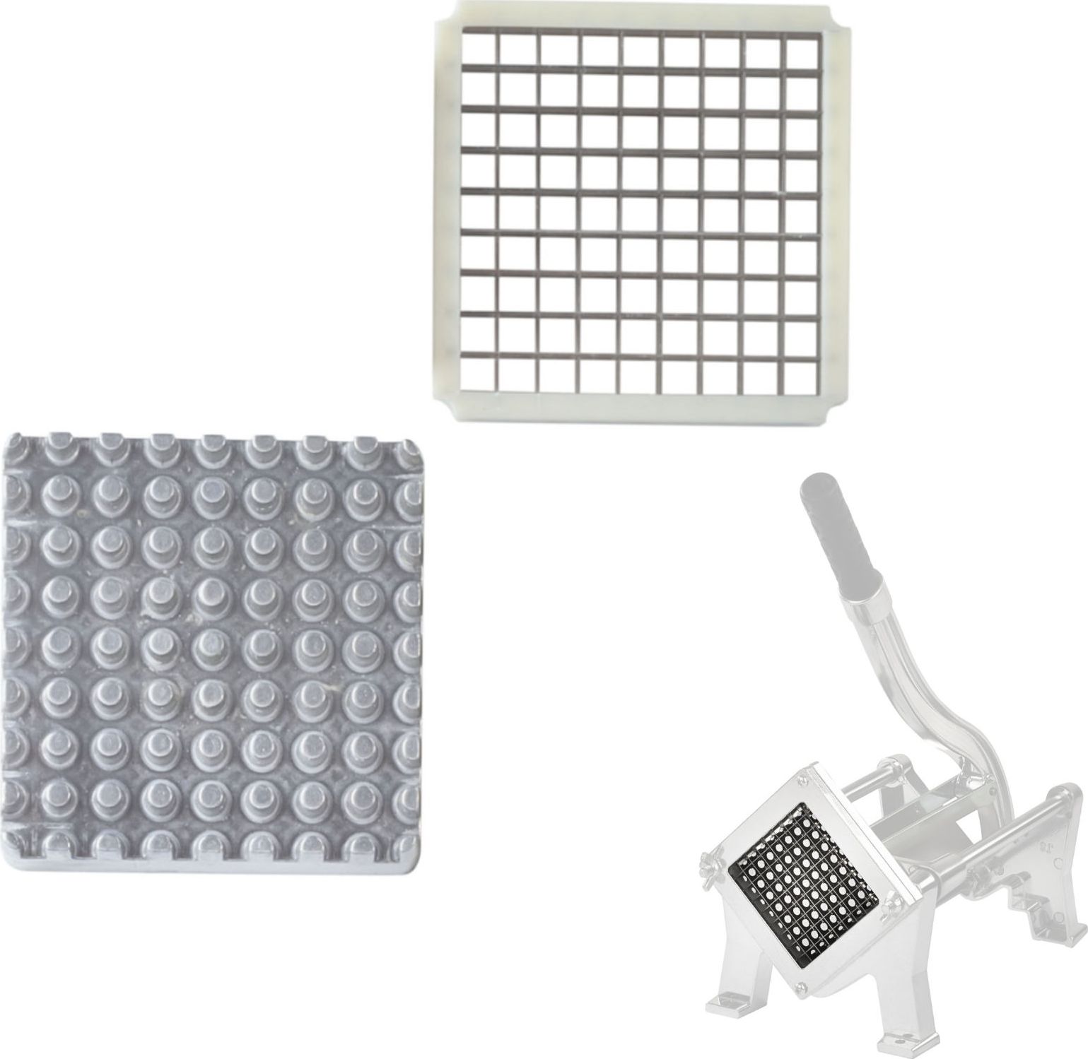 Royal Catering Kratka z praską do krajalnicy ręcznej do frytek 8x8 mm Kratka z praską do krajalnicy ręcznej do frytek 8x8 mm