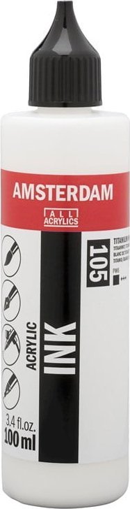 Artequipment Amsterdam Acrylic Ink Bottle Titanium White 105