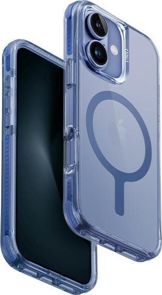 Uniq UNIQ etui Combat iPhone 16 Plus 6.7" Magclick Charging niebieski/pearl blue