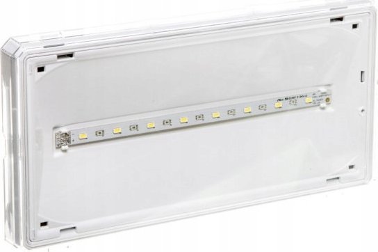 AWEX Oprawa awaryjna EXIT LED 3W 350lm 1h jednozadaniowa AT biała ETE/3W/BSE/AT/WH - ETE/3W/BSE/AT/WH
