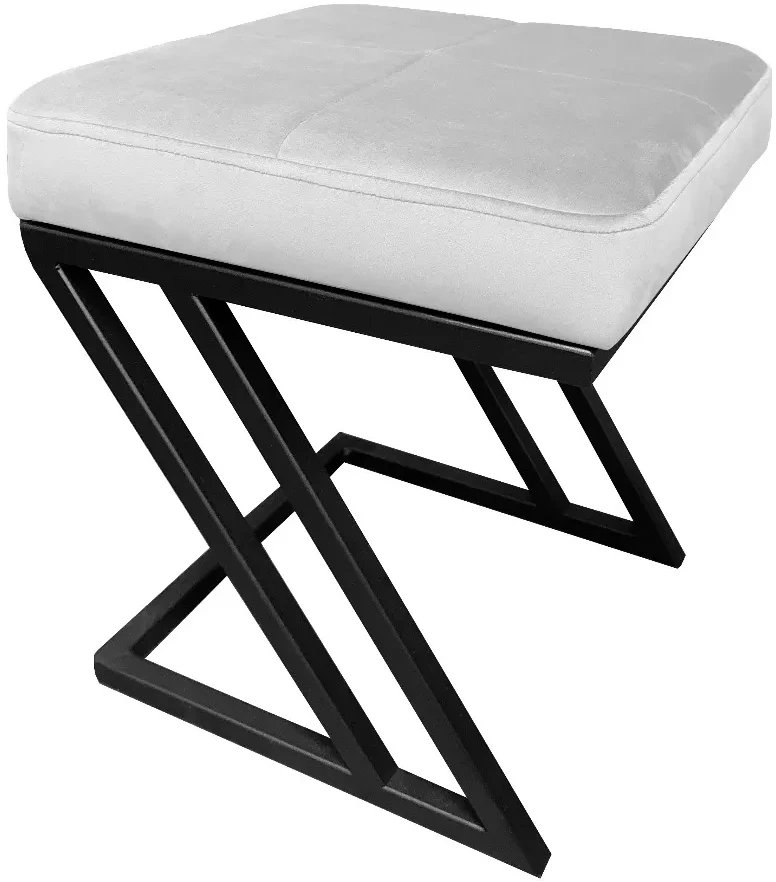 Pufa ZAZU MG VELVET jasnoszara ATOS