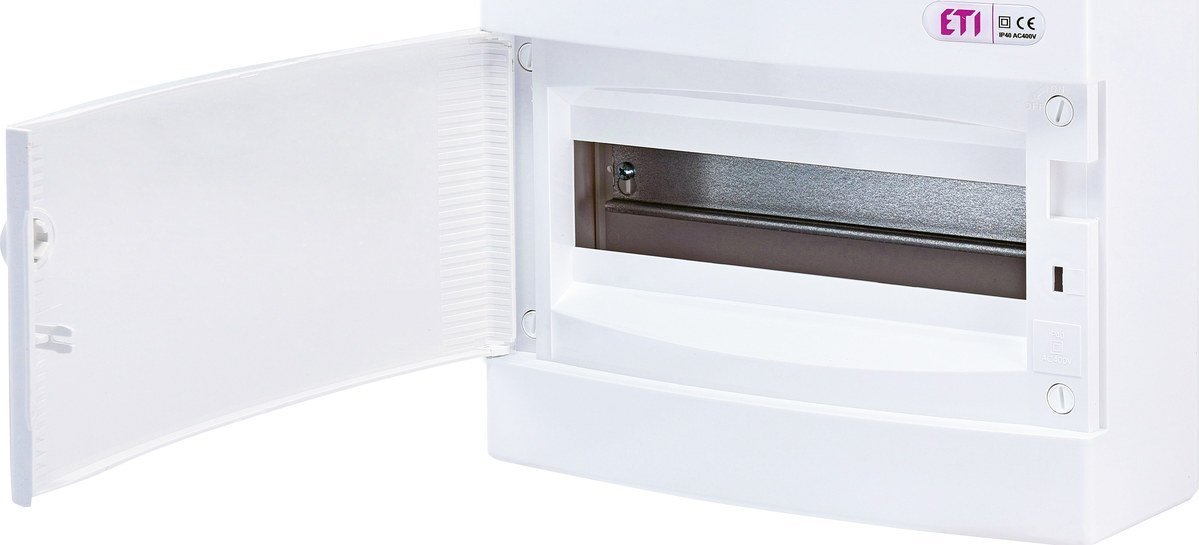 ETI Obudowa natynkowa 12 modułów drzwi białe ECT12PO